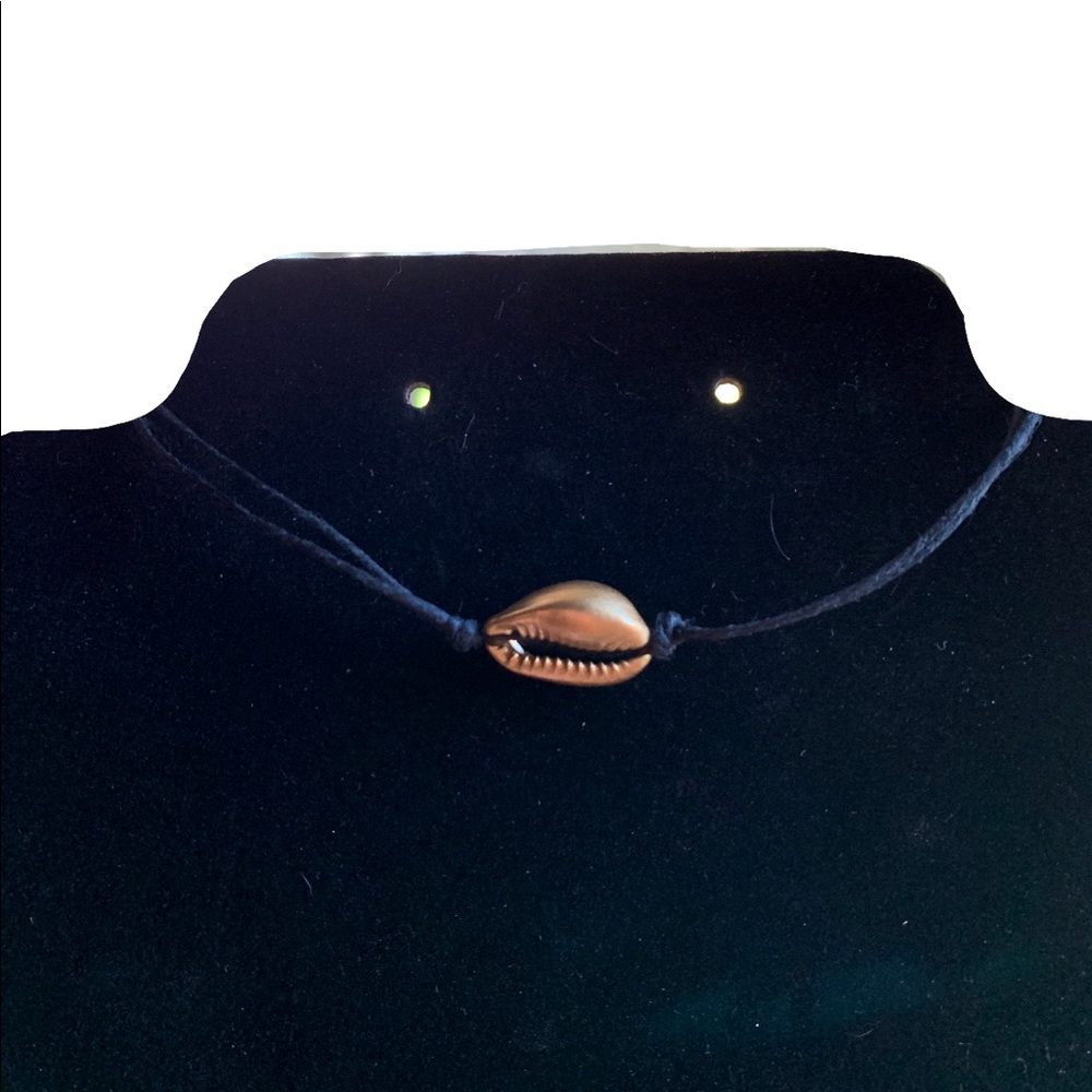 Gold cowrie Shell Choker